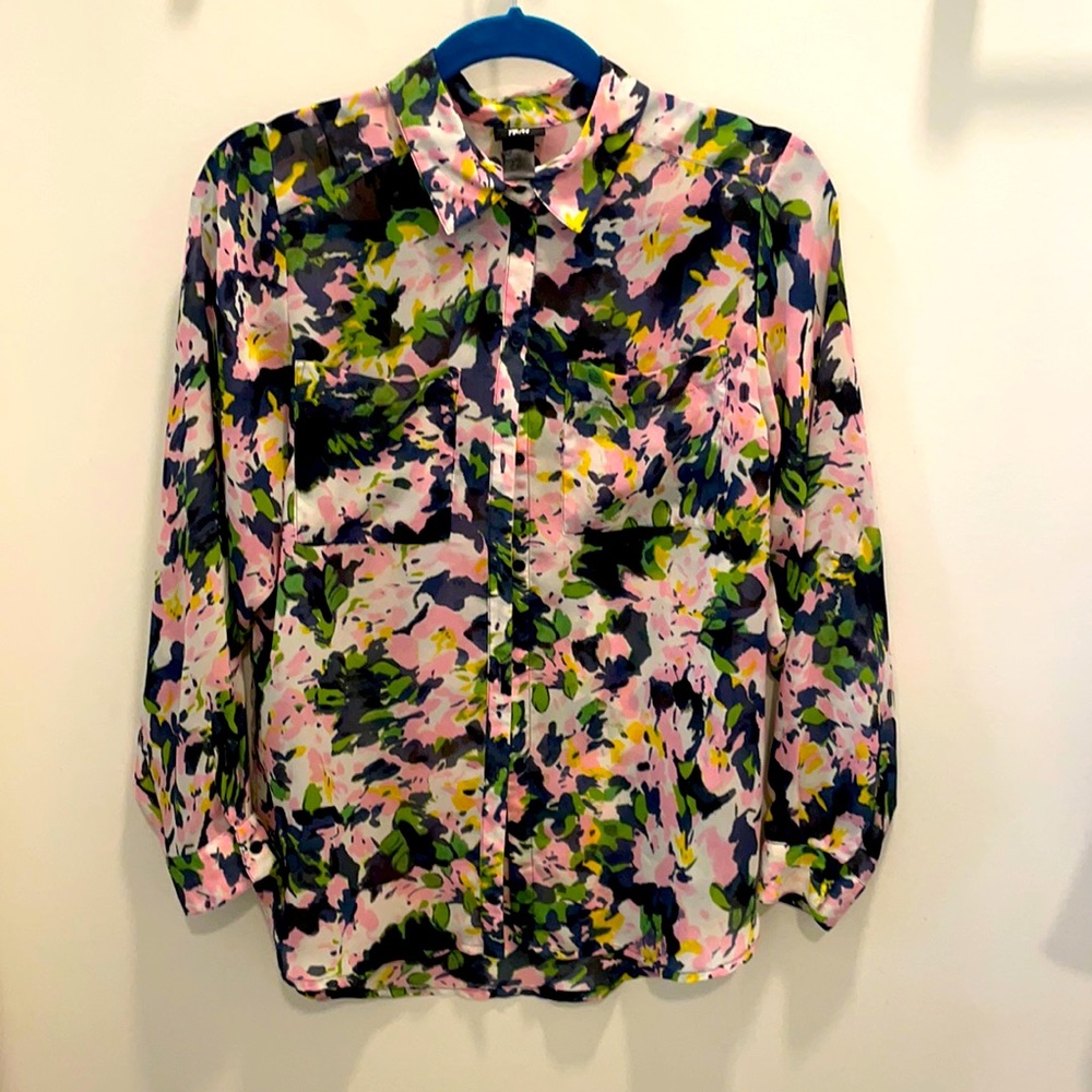 H&M women’s floral blouse, size 6